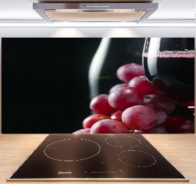 Verre pour crédence Raisins et vin
