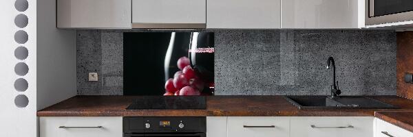Verre pour crédence Raisins et vin
