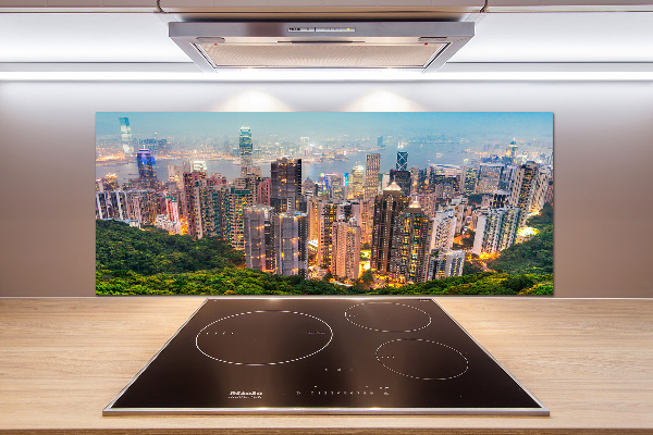 Crédence en verre avec motif Hong Kong