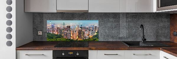 Crédence en verre avec motif Hong Kong