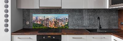 Crédence en verre avec motif Hong Kong