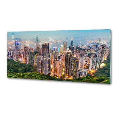 Crédence en verre avec motif Hong Kong