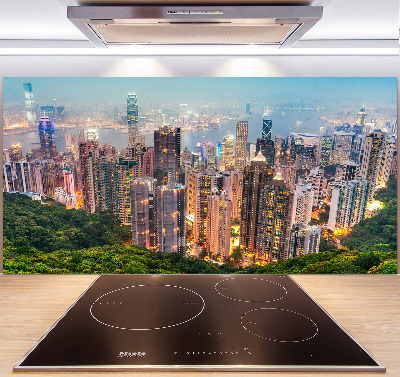 Crédence en verre avec motif Hong Kong