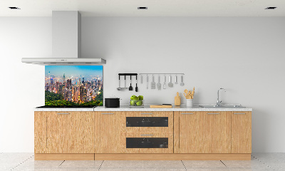 Crédence en verre avec motif Hong Kong