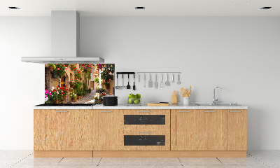 Crédence cuisine en verre trempé Jolie rue