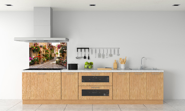 Crédence cuisine en verre trempé Jolie rue