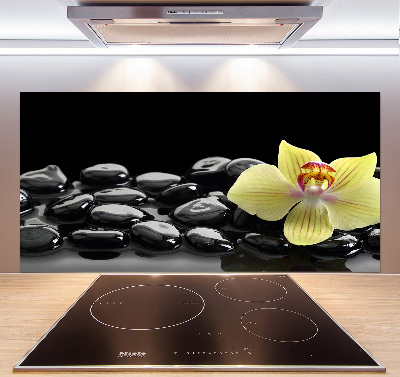 Crédence en verre cuisine Orchidée