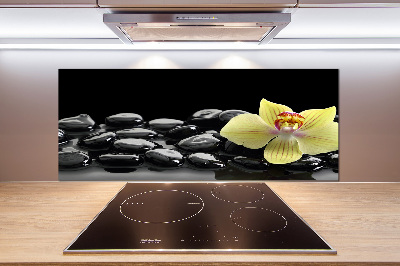 Crédence en verre cuisine Orchidée