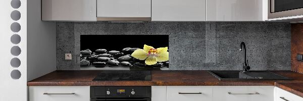 Crédence en verre cuisine Orchidée