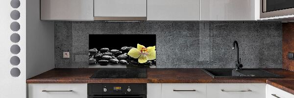 Crédence en verre cuisine Orchidée