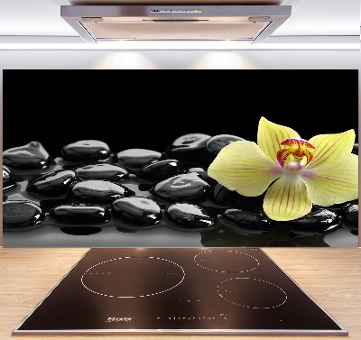 Crédence en verre cuisine Orchidée