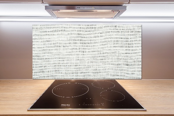 Crédence de cuisine en verre Toile blanche en lin