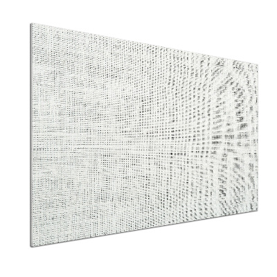 Crédence de cuisine en verre Toile blanche en lin