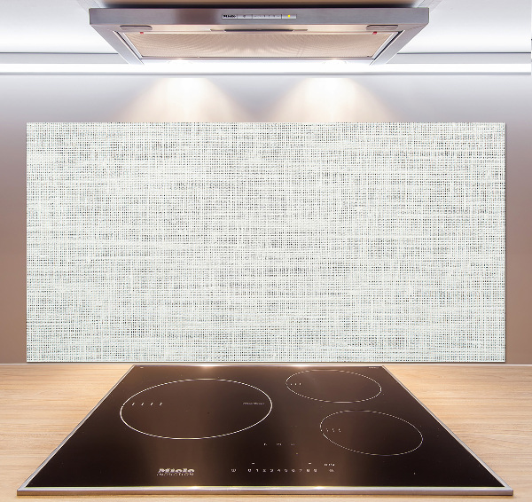 Crédence de cuisine en verre Toile blanche en lin