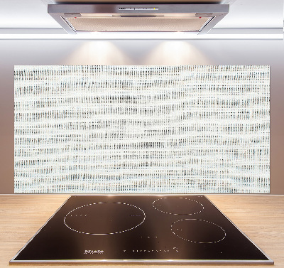 Crédence de cuisine en verre Toile blanche en lin