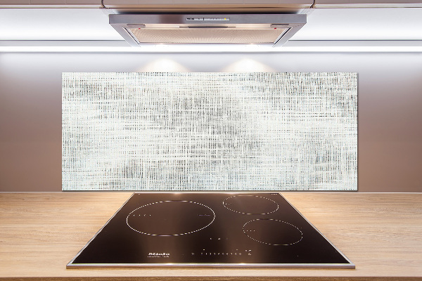 Crédence de cuisine en verre Toile blanche en lin