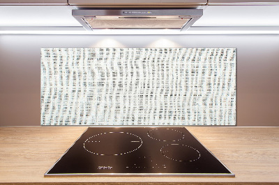 Crédence de cuisine en verre Toile blanche en lin