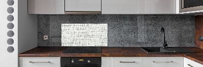 Crédence de cuisine en verre Toile blanche en lin