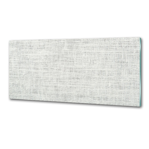 Crédence de cuisine en verre Toile blanche en lin