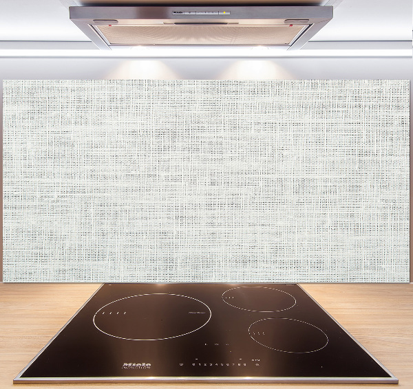 Crédence de cuisine en verre Toile blanche en lin