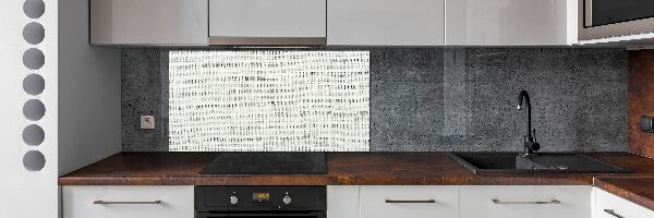 Crédence de cuisine en verre Toile blanche en lin