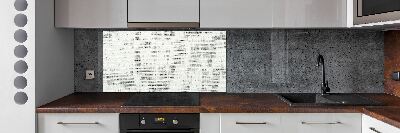Crédence de cuisine en verre Toile blanche en lin