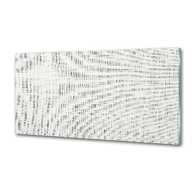 Crédence de cuisine en verre Toile blanche en lin