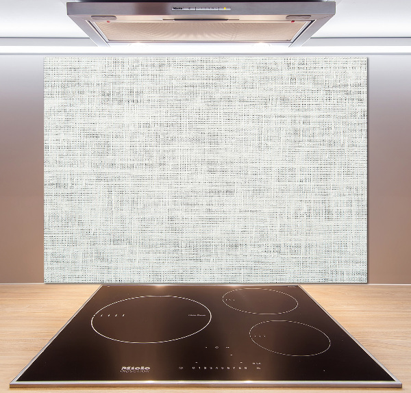 Crédence de cuisine en verre Toile blanche en lin