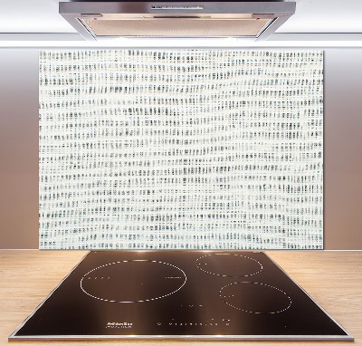 Crédence de cuisine en verre Toile blanche en lin