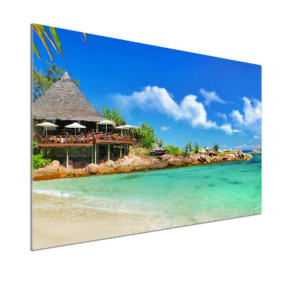 Verre pour crédence Plage dans les Seychelles