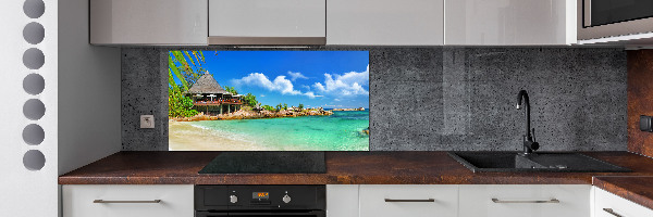 Verre pour crédence Plage dans les Seychelles