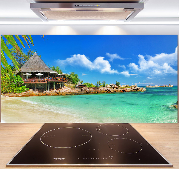 Verre pour crédence Plage dans les Seychelles