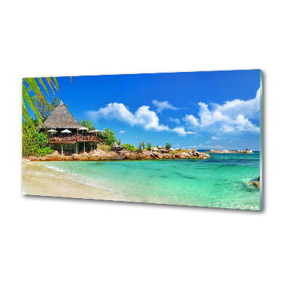 Verre pour crédence Plage dans les Seychelles