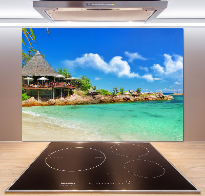 Verre pour crédence Plage dans les Seychelles