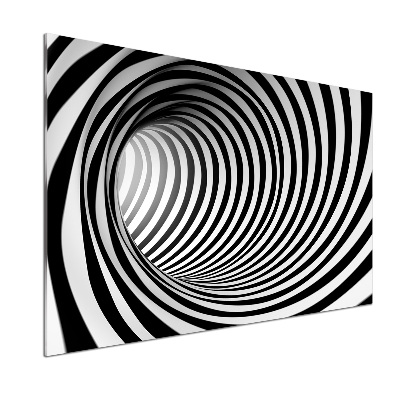 Crédence en verre avec motif Tunnel 3D