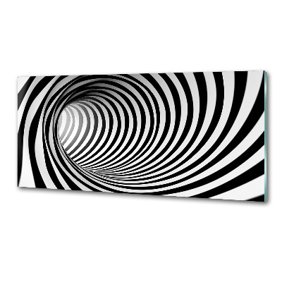 Crédence en verre avec motif Tunnel 3D