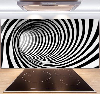 Crédence en verre avec motif Tunnel 3D