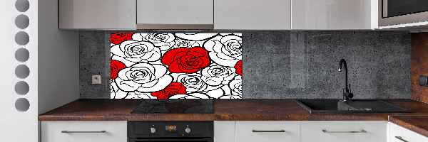 Crédence de cuisine Roses