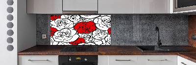Crédence de cuisine Roses
