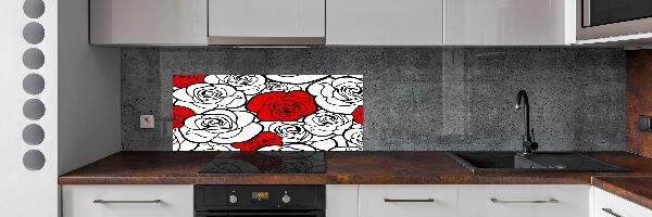 Crédence de cuisine Roses