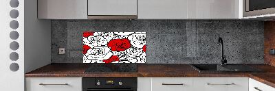 Crédence de cuisine Roses