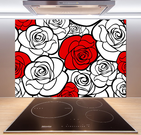 Crédence de cuisine Roses