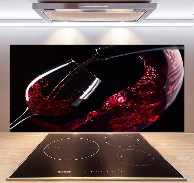 Crédence en verre avec motif Vin rouge