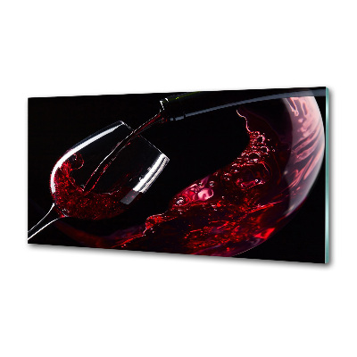 Crédence en verre avec motif Vin rouge