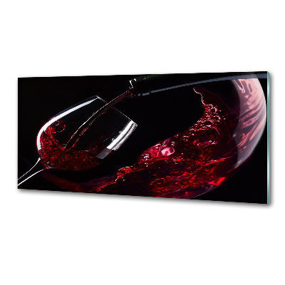 Crédence en verre avec motif Vin rouge