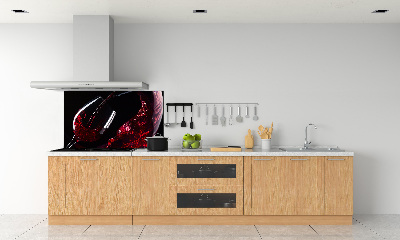Crédence en verre avec motif Vin rouge