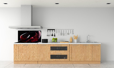 Crédence en verre avec motif Vin rouge