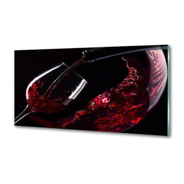 Crédence en verre avec motif Vin rouge