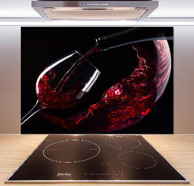 Crédence en verre avec motif Vin rouge