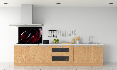 Crédence en verre avec motif Vin rouge